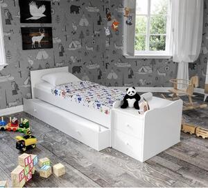 Fehér babaágy tárolóhellyel 60x120 cm Sansa – Kalune Design