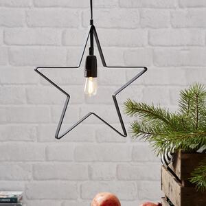 Fekete fénydekoráció karácsonyi mintával Orbit – Star Trading