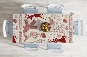 Winter Season karácsonyi pamutkeverék asztalterítő, 140 x 180 cm - Minimalist Cushion Covers
