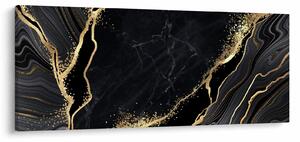 Az arany absztrakció képe (120x50 cm)