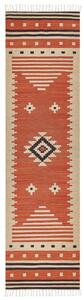 Szőnyeg GAVAR Narancssárga 80 x 300 cm Pamut Kilim
