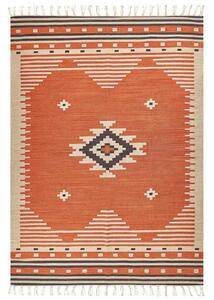 Szőnyeg GAVAR Narancssárga 200 x 300 cm Pamut Kilim