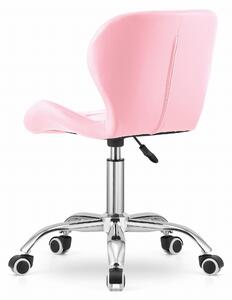 AVOLA rózsaszín irodai szék eco bőrből