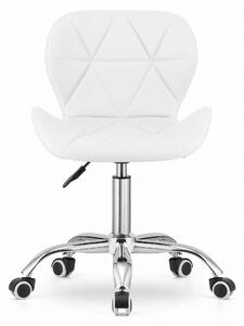 AVOLA fehér irodai szék eco bőrből