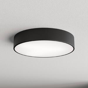 TEMAR LIGHTING Cleo 400 mennyezeti lámpa, fekete, érzékelő, IP20, Ø 40 cm, fém, Fekete, Nappali / Étkező, fém, Modern