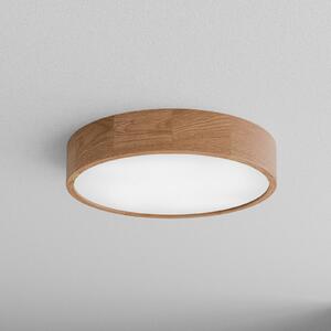 TEMAR LIGHTING Cleo DR475 mennyezeti világítás, IP54, Ø 47,5 cm, tölgyfa, E27, dimmelhető, Világos fa, Fürdőszoba, Fa