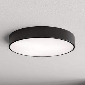 TEMAR LIGHTING Cleo mennyezeti világítás, Ø 50 cm, IP54, fekete, fém, E27, dimmelhető, Fekete, Fürdőszoba, fém