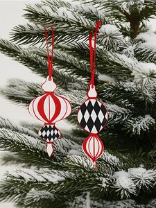Sinsay - Karácsonyi díszek gömb alakban 2 pack - többszínű