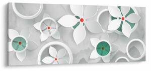 Virágos absztrakció képe (120x50 cm)