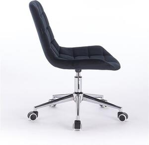 HR590K Fekete modern velúr szék