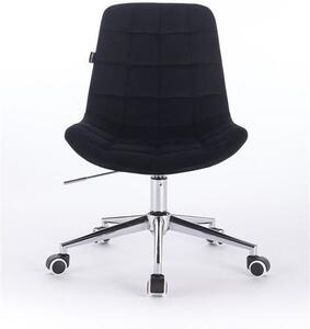HR590K Fekete modern velúr szék
