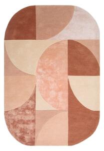 Rózsaszín gyapjú szőnyeg 160x230 cm Earth – Asiatic Carpets