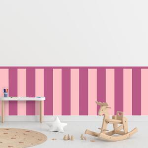 PIPPER. Textil öntapadó tapéta - Egy téglalap - Cukorka rózsaszín színű Méret: 80cm, Szín: Kombináció