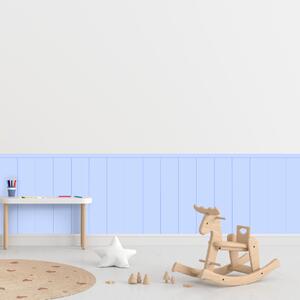 PIPPER. Textil öntapadó tapéta - Egy téglalap - Kék szín Méret: 60cm, Szín: Sápadt
