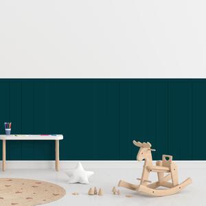 PIPPER. Textil öntapadó tapéta - Egy téglalap - Kék-zöld színű Méret: 100cm, Szín: Sötét