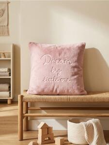 Sinsay - Párnahuzat „Dream big little one” felirattal - kávébarna
