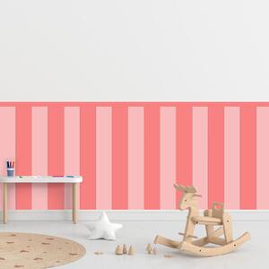 PIPPER. Textil öntapadó tapéta - Egy téglalap - Rózsaszín színű Méret: 100cm, Szín: Kombináció