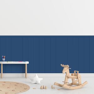 PIPPER. Textil öntapadó tapéta - Egy téglalap - Acélkék színű Méret: 100cm, Szín: Sötét