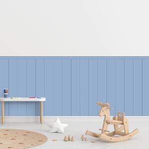PIPPER. Textil öntapadó tapéta - Egy téglalap - Acélkék színű Méret: 100cm, Szín: Sápadt