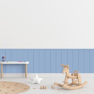 PIPPER. Textil öntapadó tapéta - Egy téglalap - Acélkék színű Méret: 60cm, Szín: Sápadt