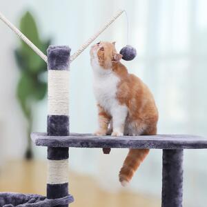 SIMBA emeletes kaparó oszlop macskáknak, szürke