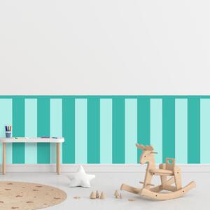 PIPPER. Textil öntapadó tapéta - Egy téglalap - Türkiz színű Méret: 80cm, Szín: Kombináció