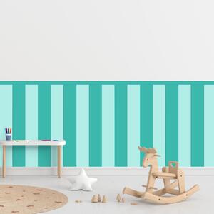 PIPPER. Textil öntapadó tapéta - Egy téglalap - Türkiz színű Méret: 100cm, Szín: Kombináció
