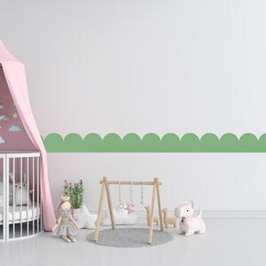 PIPPER. Textil öntapadó tapéta - Mini Ív - Palack zöld színű Szín: Sápadt
