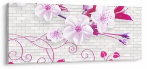 Virággal ellátott gally képe (120x50 cm)