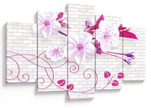 Virággal ellátott gally képe (150x105 cm)