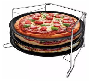 Kinghoff 4 részes pizzaforma tapadásmentes bevonattal - Ø32 cm (KH-1480)