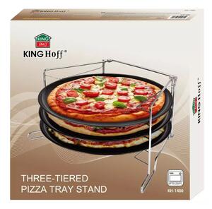 Kinghoff 4 részes pizzaforma tapadásmentes bevonattal - Ø32 cm (KH-1480)