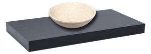 Mosdólap mosogató nélkül Naturel Dolce 80x8x50 cm fekete mat DO8050BL