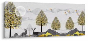 Festett szarvas képe (120x50 cm)