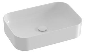 Ravak Ceramic Slim 55x37 cm-es pultra ültethető mosdó, csaptelepnyílás és túlfolyó nélkül XJX01155002