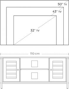 TV szekrény - Vasagle Loft - 110 cm