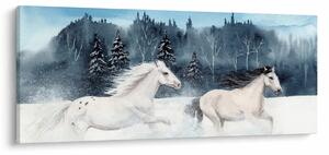 Festett lovak képe (120x50 cm)