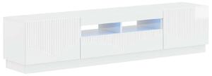 VidaXL 5 darabos LED TV szekrény Magasfényű Fehér Szerelt Fa