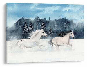 Festett lovak képe (70x50 cm)