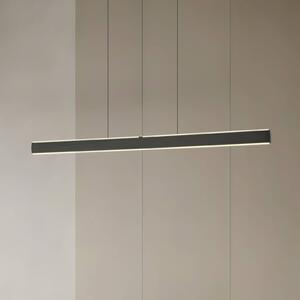 Lucande LED lógó lámpa Arvon, fekete, 117 cm, dimmelhető, CCT, dimmelhető, Fekete, Nappali / Étkező, fém, Modern