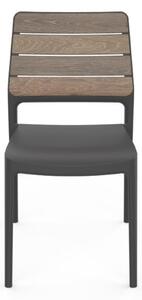Keter Deco Porto walnut / grafit kerti szék