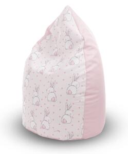 Babzsák - csepp alakú 2in1 - rózsaszín - Sweet Bunny