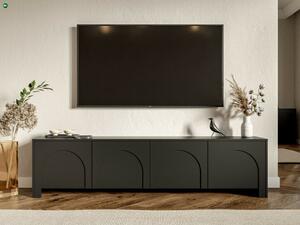 ARCO AR01 RTV 4D TV-szekrény, fekete/fekete