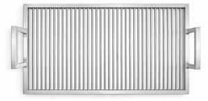 ROZSDAMENTES ACÉL GRILLRÁCS 550 x 500 mm, 6 mm-es PÁLCA, FIX FOGANTYÚK - STANDARD