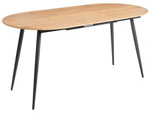 Kihúzható étkezőasztal CLAVET Világosbarna 120/160 cm 80 cm