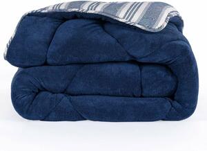 L'essential Maison Egyágyas Paplan Tengerészkék Soft Line - Tengerészkék