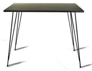 Hanah Home Table Black White Sandalf Square - Royal