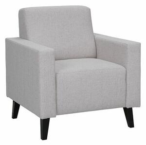 Fotel Delbene 125, Kárpit, 80x75x75cm, Fényes fekete