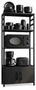 Hanah Home Multi Purpose Shelf Black Modu - Black