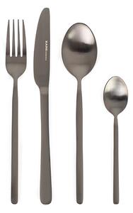 KARE Design Gloria Matt Black Titán Evőeszközkészlet 16 db